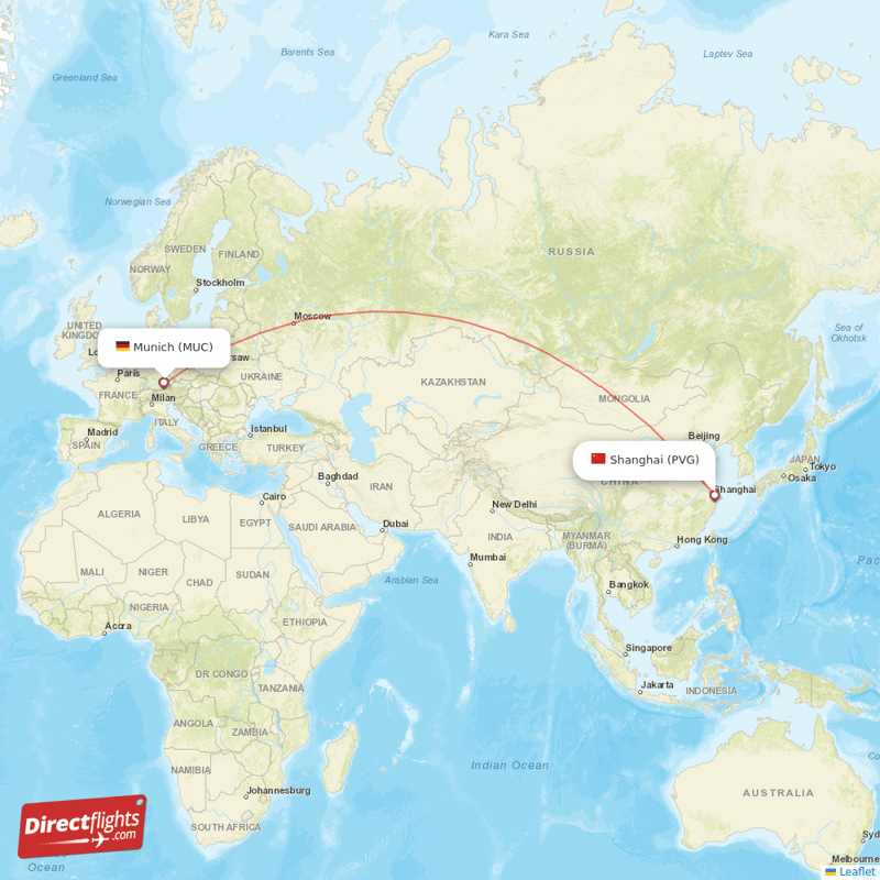 Direct Flights From Munich To Shanghai Muc To Pvg Non Stop