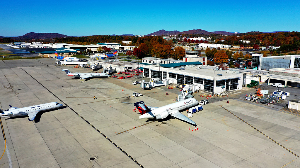 Departing from Asheville Regional Airport