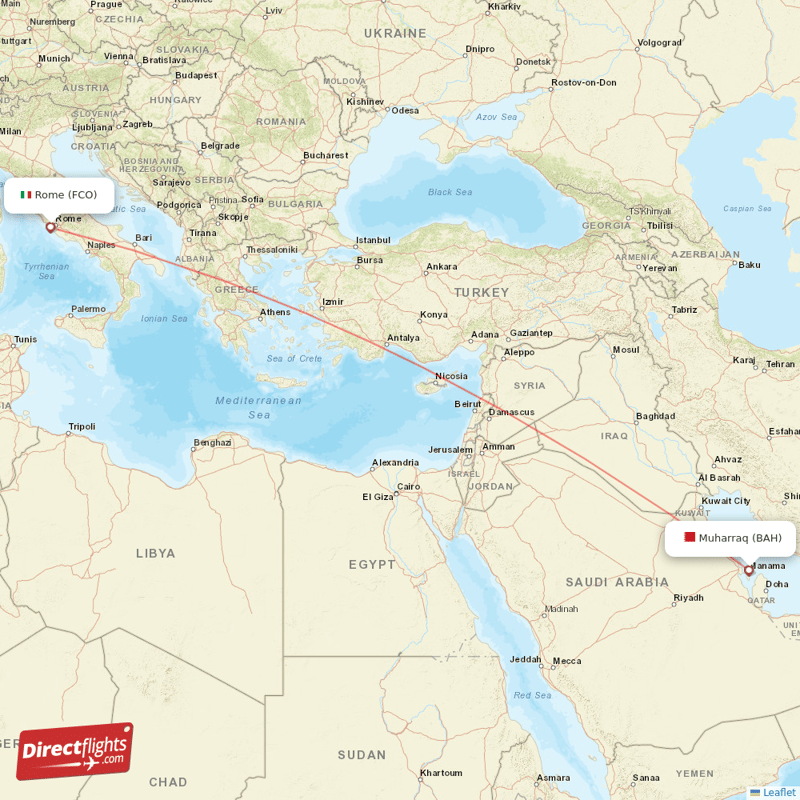 Direct Flights From Bahrain To Rome, BAH To FCO Non-stop ...