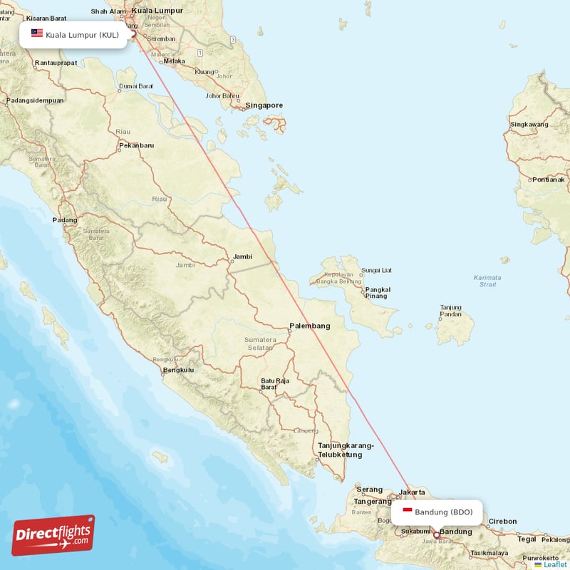 Direct Flights From Bandung To Kuala Lumpur, BDO To KUL Non-stop ...