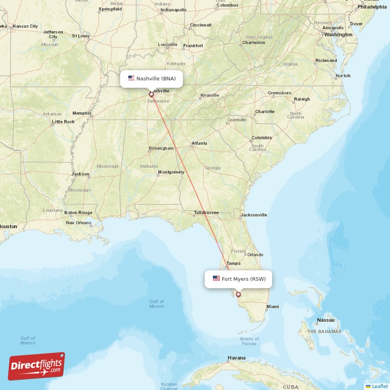 Direct Flights From Fort Myers To Nashville, RSW To BNA Non-stop ...