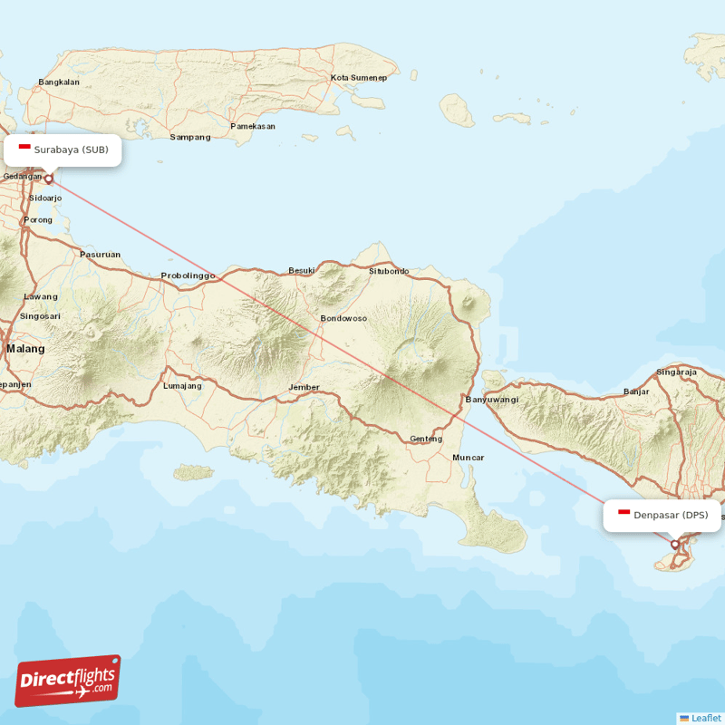 Direct flights from Surabaya to Denpasar, SUB to DPS non-stop ...