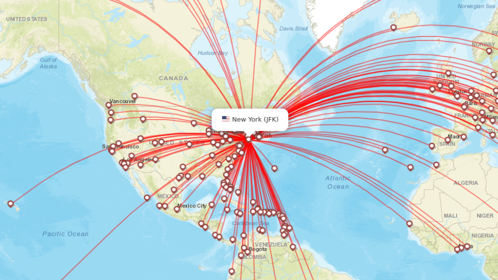 Popular flights in the US market - Directflights.com